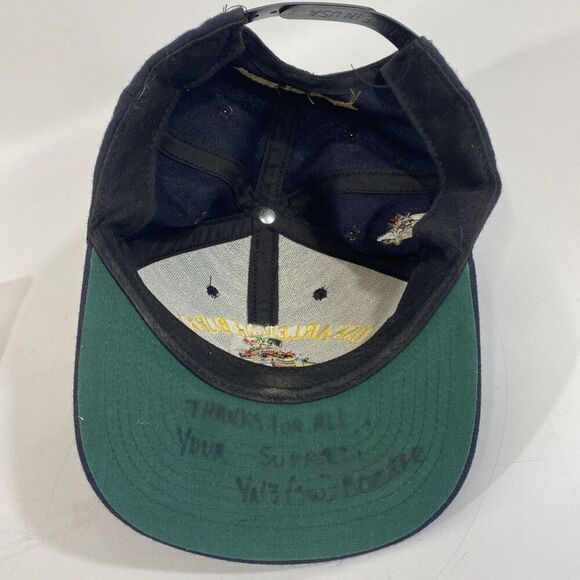 USS Arleigh Burke DDG 51 SnapBack Hat Cap Built To Fight Navy Blue Autographed? - Picture 5 of 6